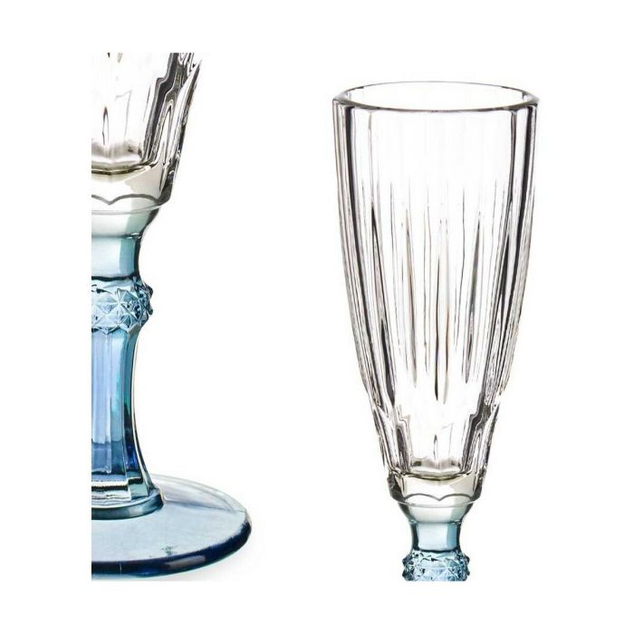 Copa de champán Exotic Cristal Azul 6 Unidades (170 ml) 1
