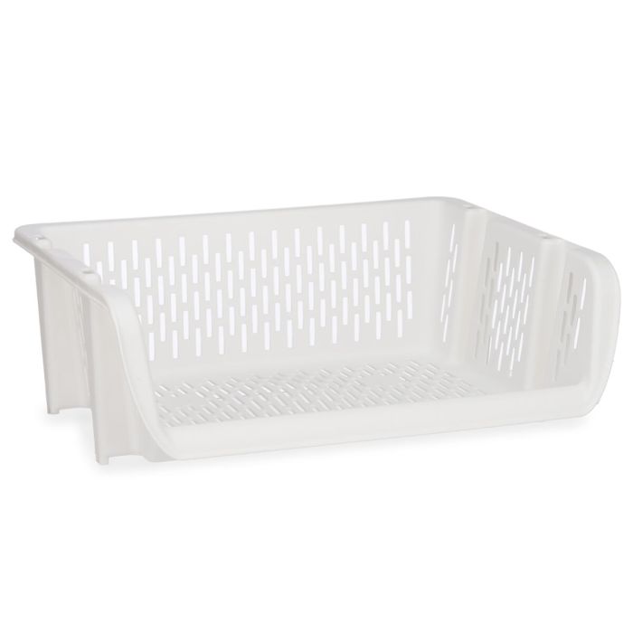 Cesta para verduras Blanco Polipropileno (30 x 13,5 x 38,7 cm) (24 Unidades) 1