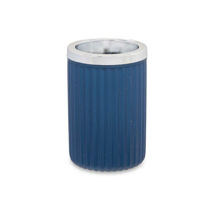 Vaso Portacepillos de Dientes Azul Plástico 32 unidades (7,5 x 11,5 x 7,5 cm) 2
