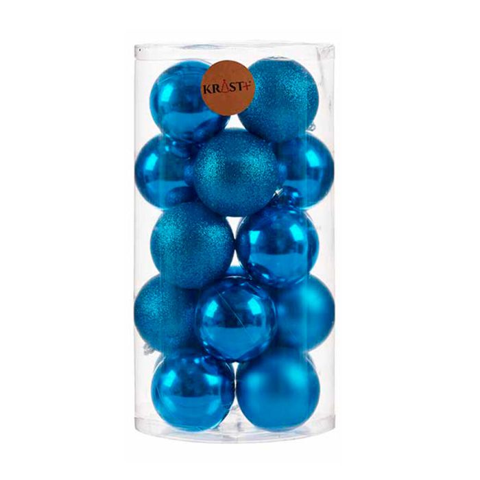 Set de Bolas de Navidad Azul PVC (12 Unidades) 2