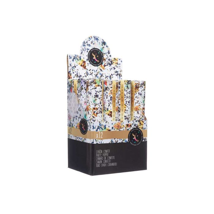 Cañón de confeti Multicolor Papel Cartón Plástico 5 x 28,5 x 5 cm (48 Unidades) 2