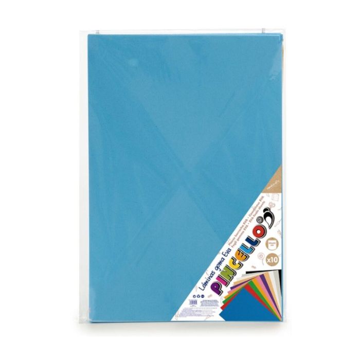 Goma Eva Azul claro 65 x 0,2 x 45 cm (12 Unidades) 1