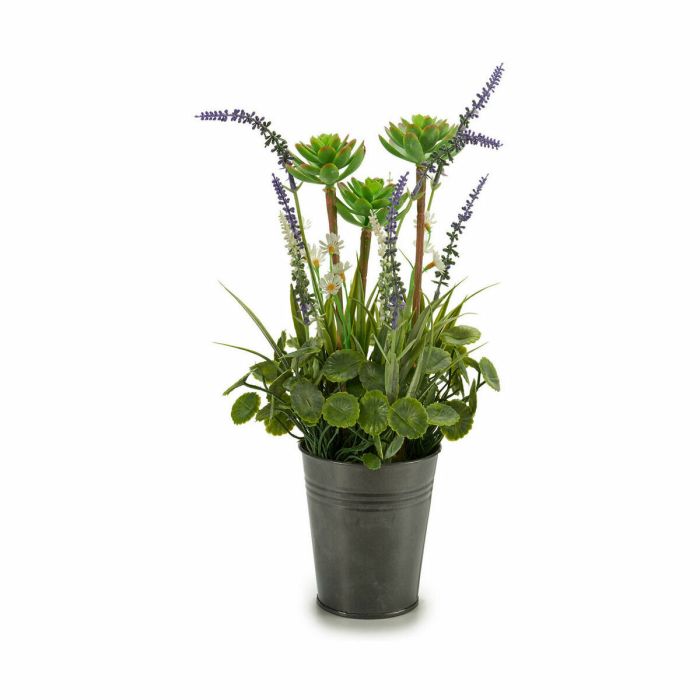 Planta Decorativa Lavanda Metal Plástico 13 x 40 x 13 cm (12 Unidades) 2