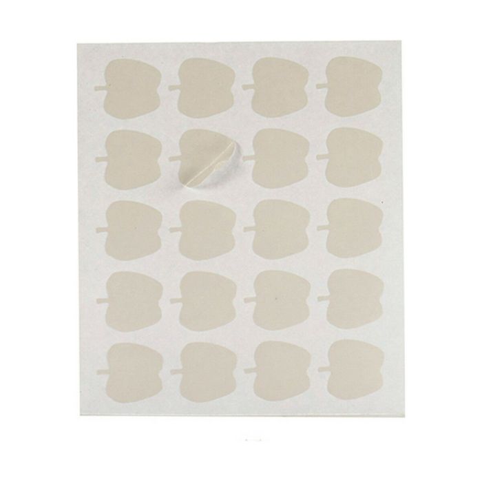 Etiquetas adhesivas Blanco 22 x 49 mm Manzana (12 Unidades) 1