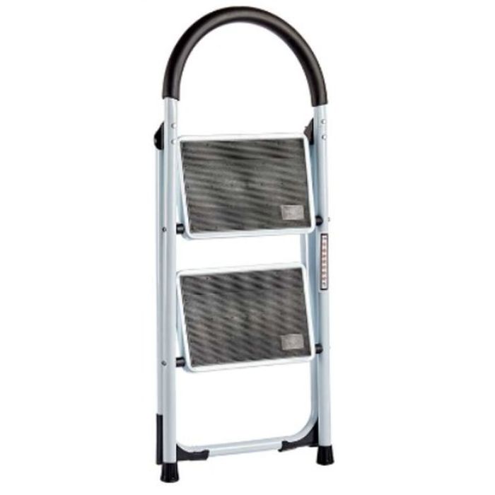 Escalera plegable Blanco Negro Gris Metal 38 x 50 x 84 cm (6 Unidades) 1