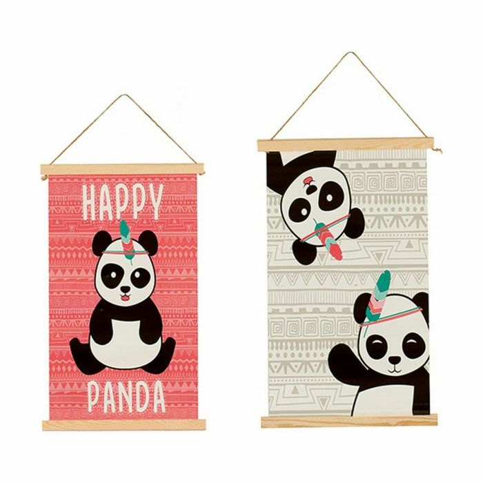 Decoración de Pared Oso Panda 1 x 54 x 33 cm (24 Unidades) 2