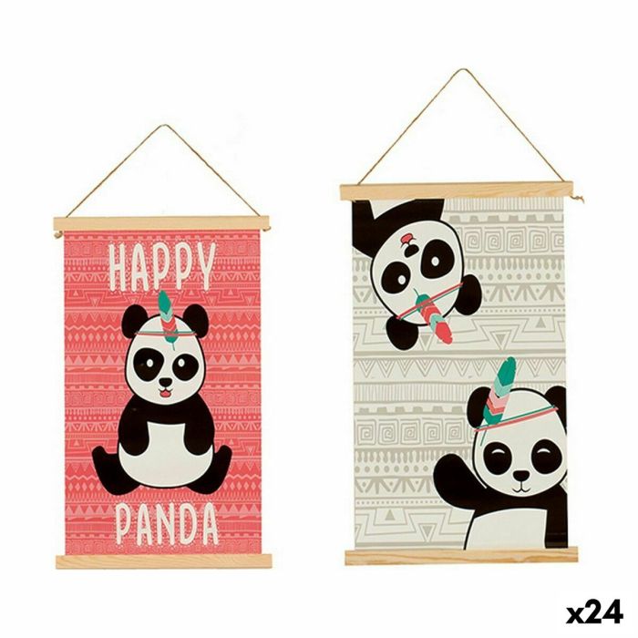 Decoración de Pared Oso Panda 1 x 54 x 33 cm (24 Unidades)