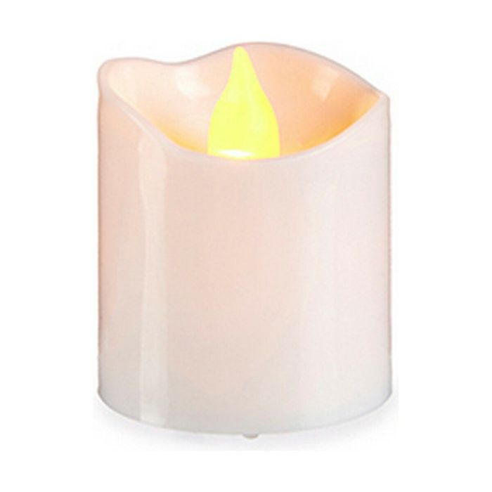 Set de Velas 3,7 x 3,7 x 5 cm Blanco (12 Unidades) 1