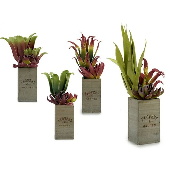 Planta Decorativa Flowers Garden Marrón Verde 10 x 50 x 10 cm (4 Unidades) 2