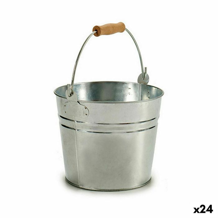 Macetero Ibergarden 14B-445 Plateado Madera Zinc Cubo 22,5 x 27 x 22 cm (24 Unidades) Macetero Ibergarden 14B-445 Plateado Madera Zinc Cubo 22,5 x 27 x 22 cm (24 Unidades)