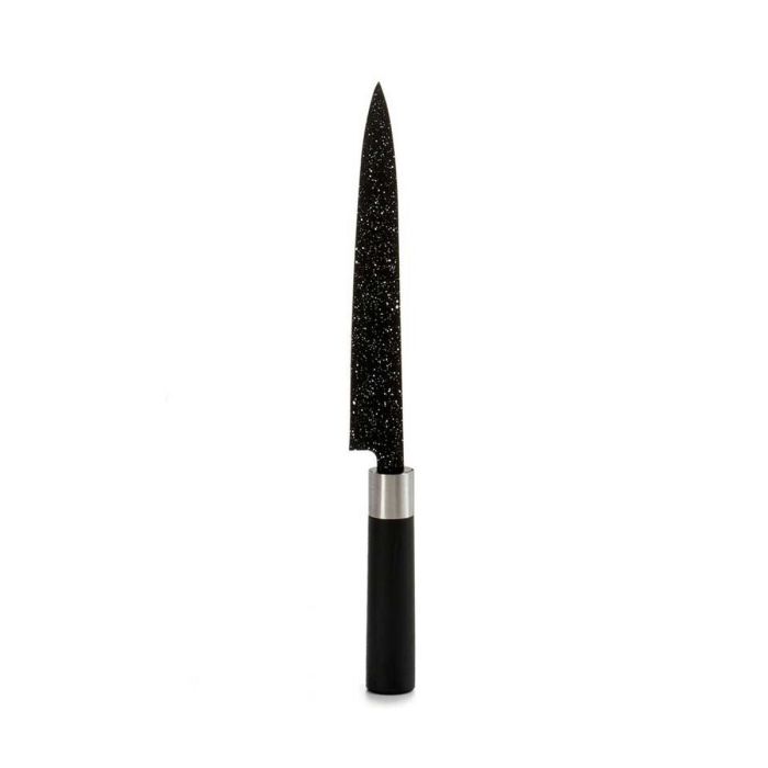 Cuchillo de Cocina Mármol 3,5 x 33,3 x 2,2 cm Plateado Negro Acero Inoxidable Plástico (12 Unidades) 1
