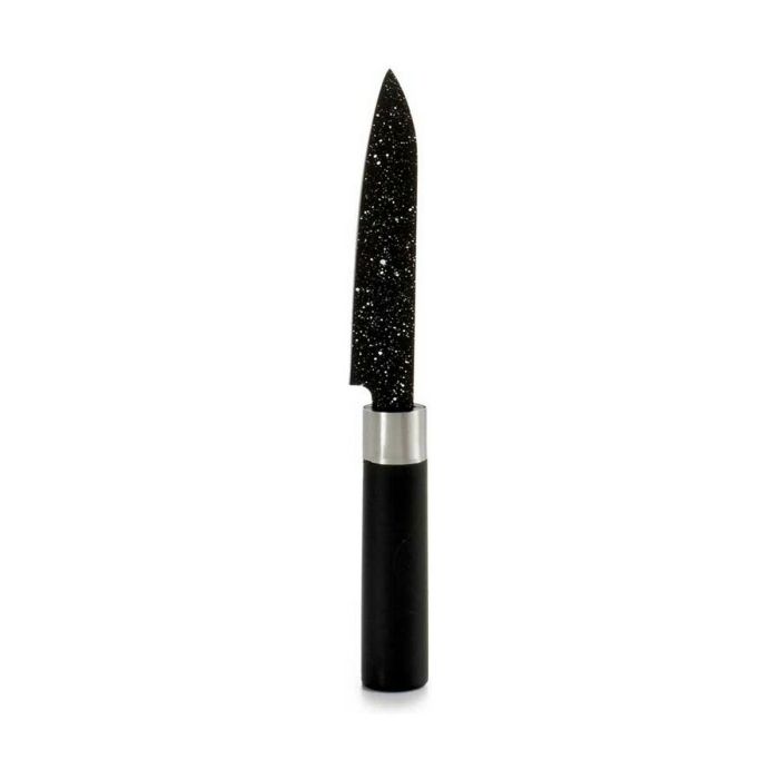 Cuchillo Pelador Mármol 2,5 x 20,5 x 1,7 cm Negro Acero Inoxidable Plástico (12 Unidades) 1