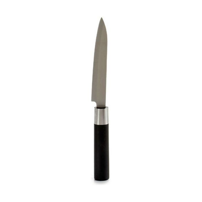 Cuchillo de Cocina 2,7 x 24,3 x 1,8 cm Plateado Negro Acero Inoxidable Plástico (12 Unidades) 1