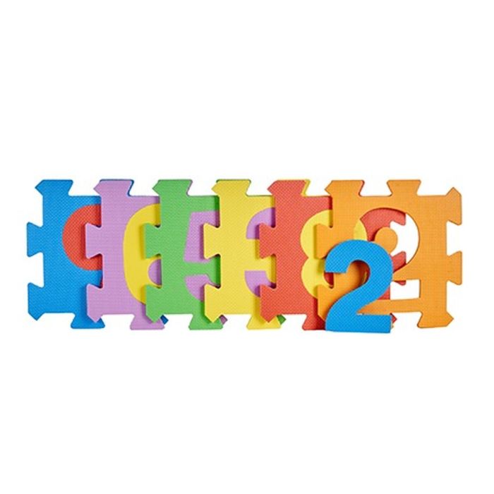 Alfombra Puzzle Multicolor Números Goma Eva (12 Unidades) 1