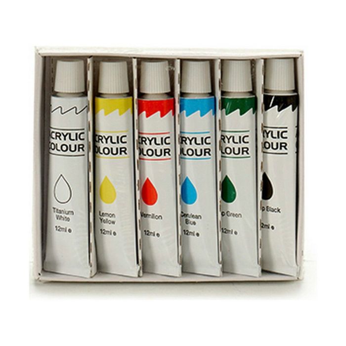 Set de pintura Multicolor Pintura acrílica 12 ml (12 Unidades) 1