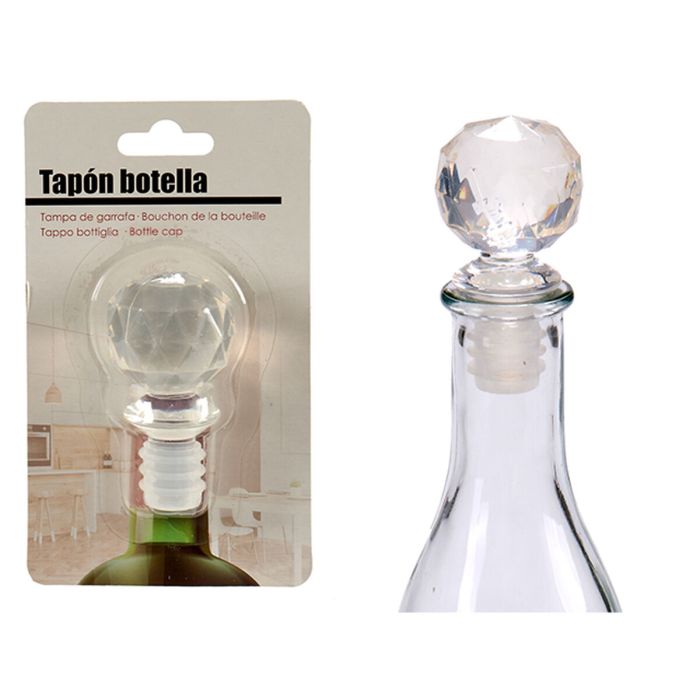 Tapón hermético para botella Transparente 3,5 x 14,5 x 8,5 cm Bola (12 Unidades) 1