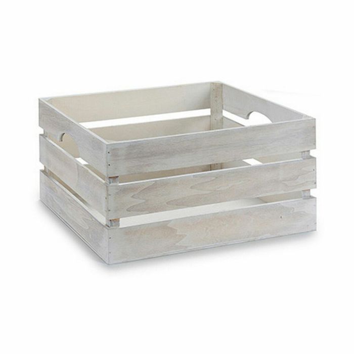 Caja Decorativa Blanco Madera 31 x 20 x 40,5 cm (9 Unidades) 1