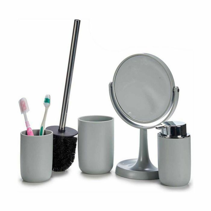 Set de Baño Gris Polipropileno (6 Unidades) 3