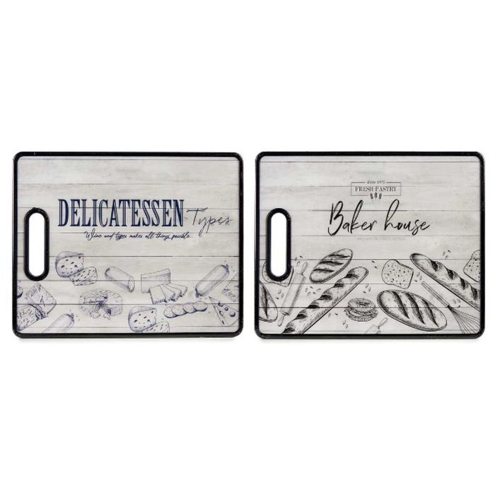Tabla de cortar Blanco Polipropileno 30,5 x 1 x 38 cm (12 Unidades) 1