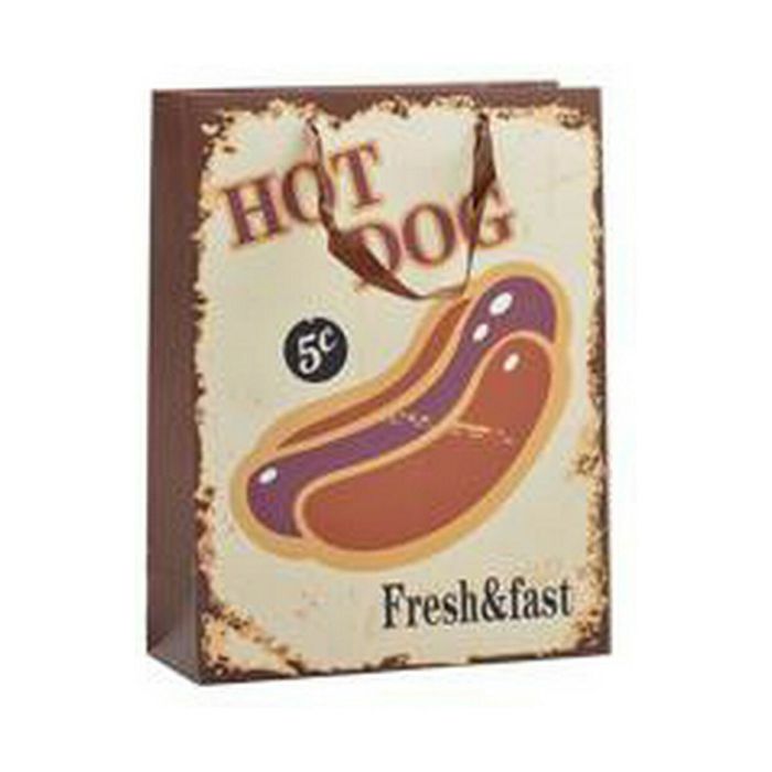 Bolsa de Papel Hotdog & Coffee 12 x 43 x 30 cm (12 Unidades) 1