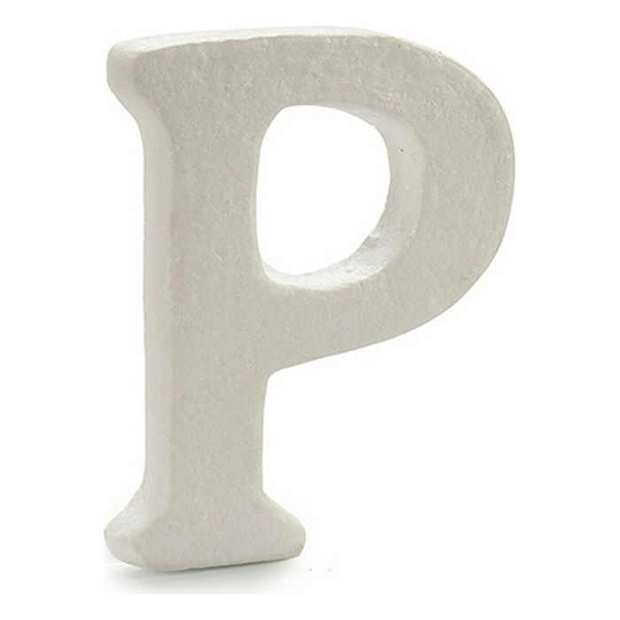 Letra P Blanco Poliestireno 1 x 15 x 13,5 cm (12 Unidades) 1