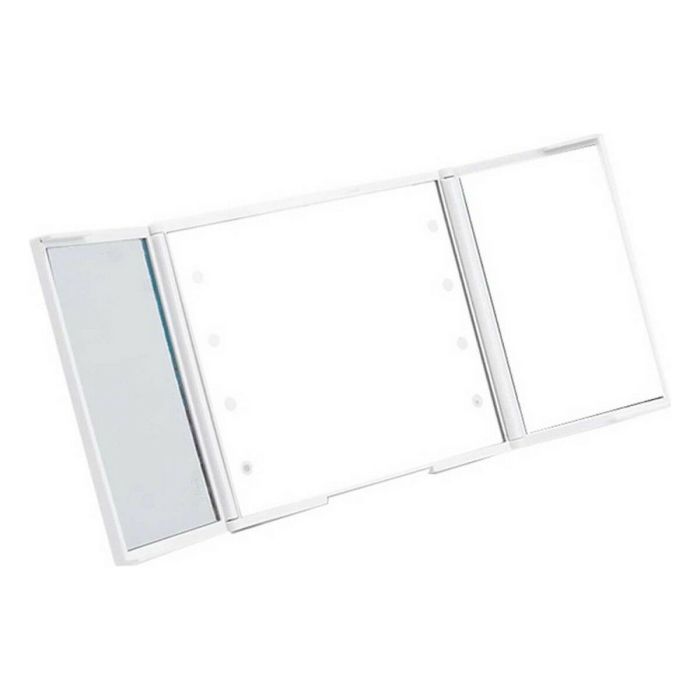 Espejo de Bolsillo Luz LED Blanco 1,5 x 9,5 x 11,5 cm (12 Unidades) 2
