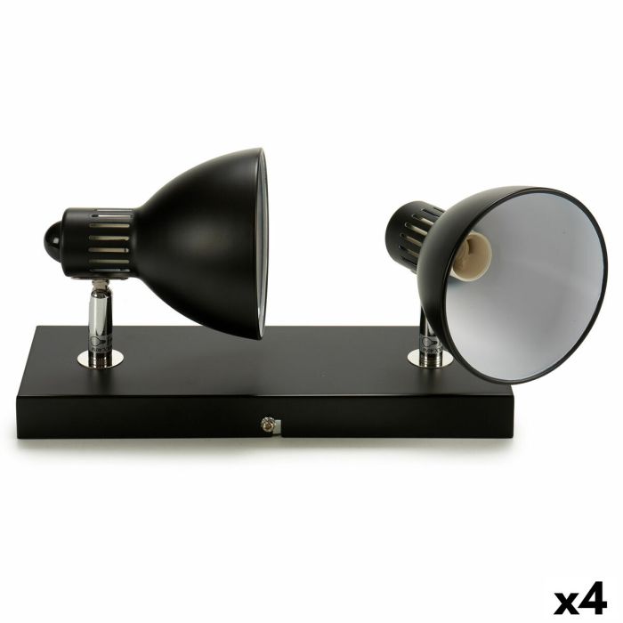 Lámpara de Techo Grundig Negro Metal 40 W 15 x 9 x 32 cm E14 (4 Unidades)