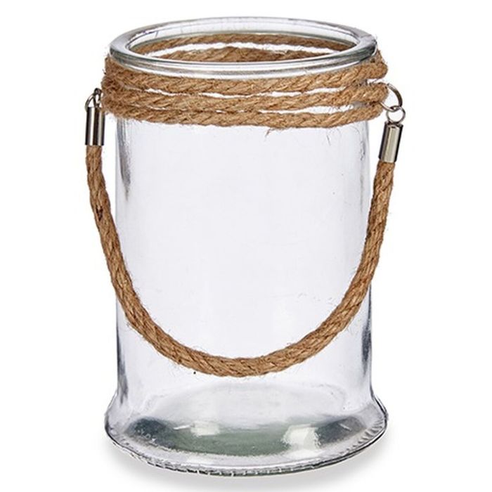 Portavelas Transparente Vidrio Hierba marina 12,5 x 17 x 12,5 cm (12 Unidades) 2 Portavelas Transparente Vidrio Hierba marina 12,5 x 17 x 12,5 cm (12 Unidades) 2