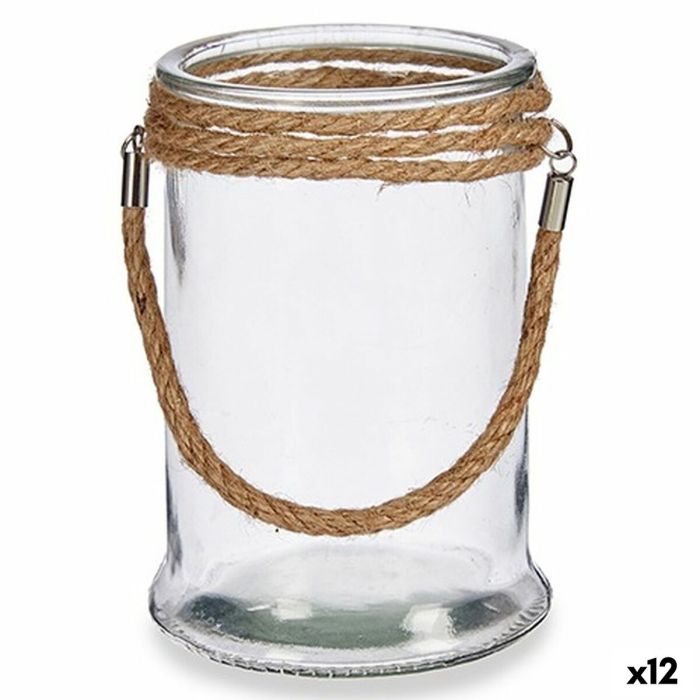 Portavelas Transparente Vidrio Hierba marina 12,5 x 17 x 12,5 cm (12 Unidades) Portavelas Transparente Vidrio Hierba marina 12,5 x 17 x 12,5 cm (12 Unidades)