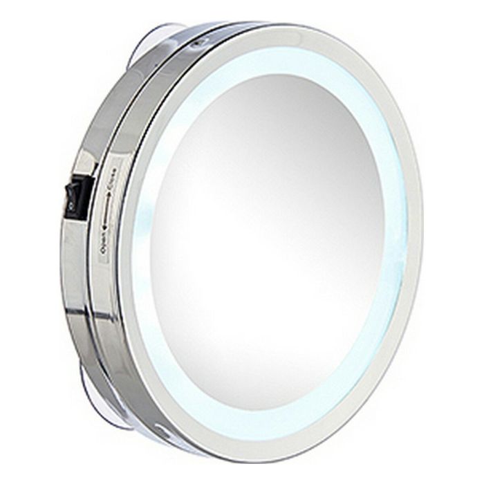 Espejo de Aumento Luz LED Plateado 16,5 x 4 x 16,5 cm (12 Unidades) 1