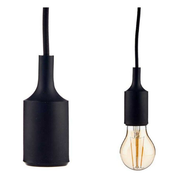 Lámpara de Techo 60 W 220-250 V Negro Plástico (6 Unidades) 2