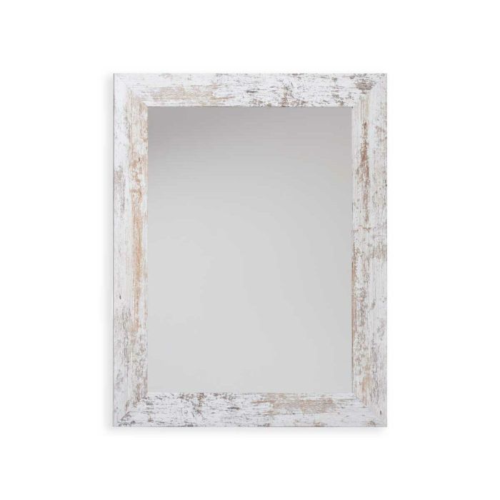 Espejo de pared Harry Blanco Madera Vidrio 64,5 x 84,5 x 1,5 cm (2 Unidades) 3