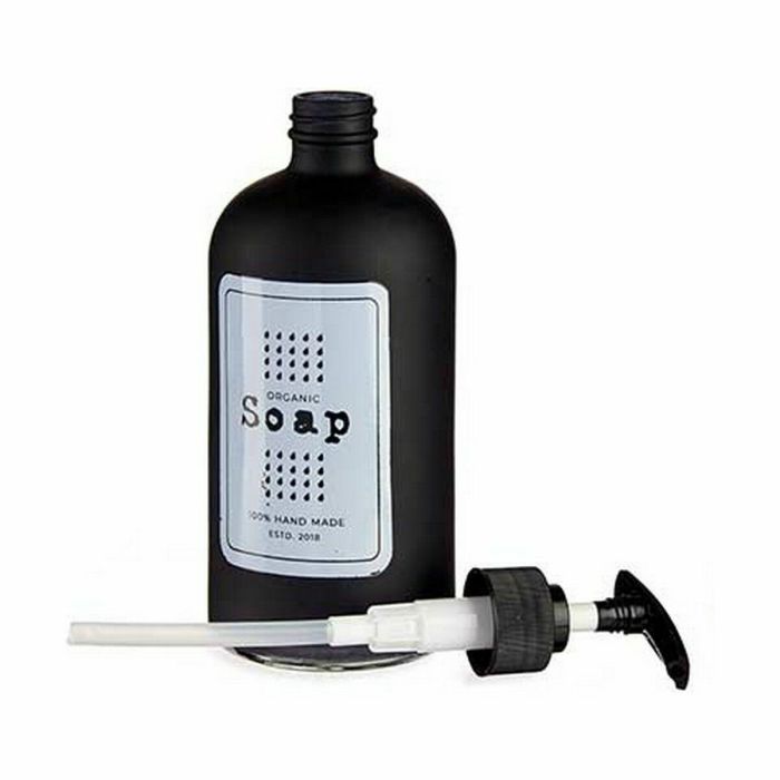 Dispensador de Jabón Negro Vidrio Polipropileno 480 ml (24 Unidades) 1