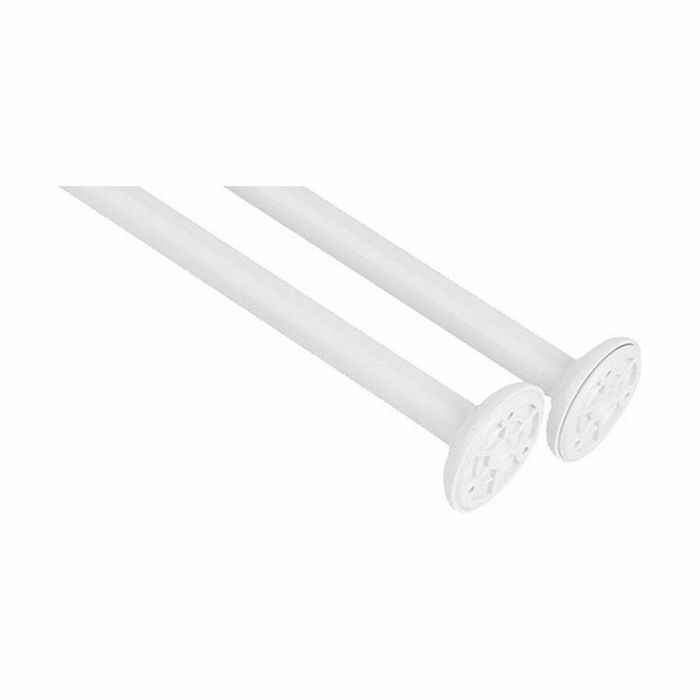 Barra para Cortinas De ducha Blanco Aluminio 80 cm (24 Unidades) 1
