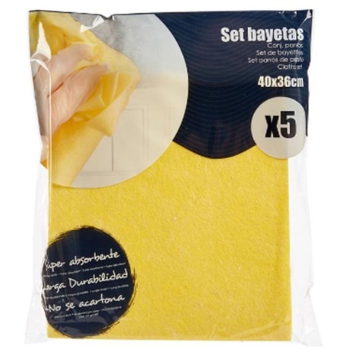 Bayetas Suave Amarillo 18 x 2,5 x 20 cm (12 Unidades) 1