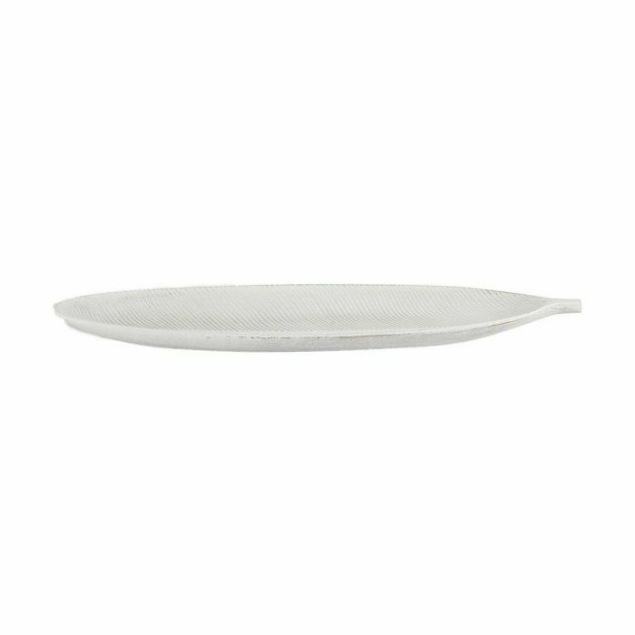 Bandeja Decoración Hoja de planta Blanco 49 x 2,7 x 17,3 cm (6 Unidades) 2