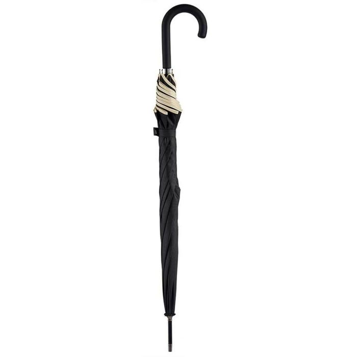 Paraguas Negro Crema Metal Fibra 95 x 95 x 86 cm (12 Unidades) 2