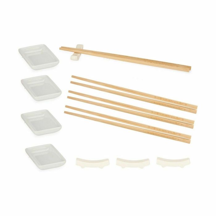 Set de Sushi Blanco Cerámica (12 Unidades) 2