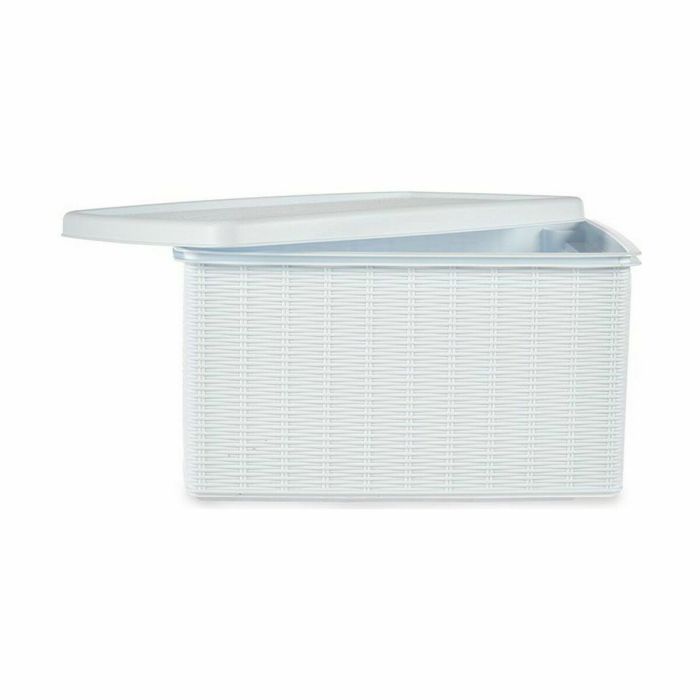 Caja de Almacenaje con Tapa Stefanplast Elegance Lateral Blanco Plástico 29 x 21 x 39 cm (5 Unidades) 1