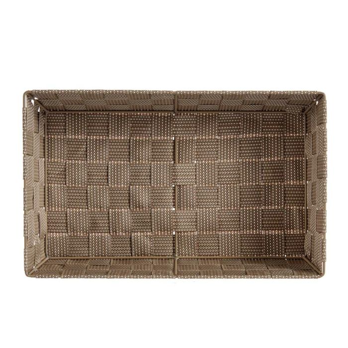 Cesta Multiusos Beige Tela 3,8 L 34 x 8,5 x 21 cm (18 Unidades) 1