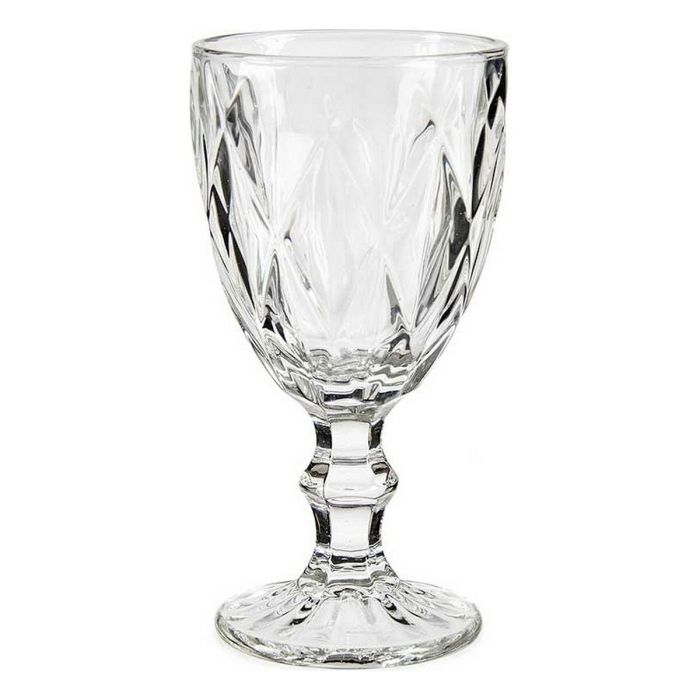 Copa de vino Diamante Transparente Vidrio 330 ml (6 Unidades) 1