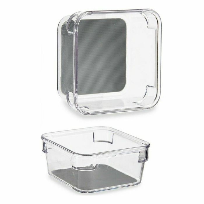 Organizador de Cajones Plástico reciclado Gris 9,3 x 4,5 x 9,3 cm (24 Unidades) 2