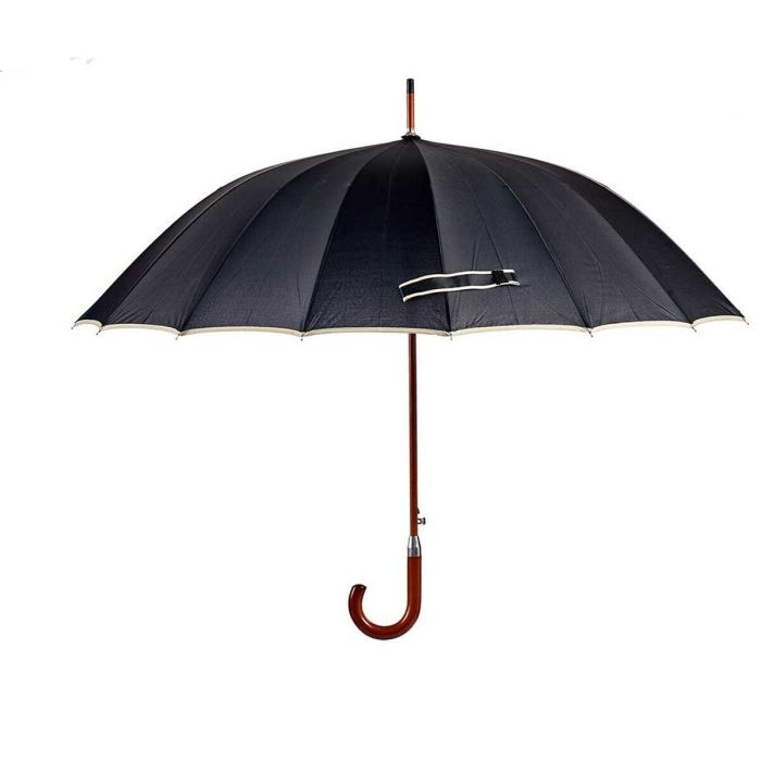 Paraguas Negro Metal Tela 110 x 110 x 95cm (24 Unidades) 2