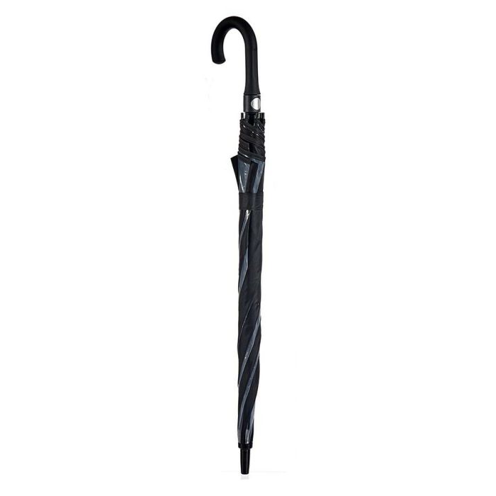 Paraguas Negro Transparente Metal Tela 96 x 96 x 84,5 cm (24 Unidades) 1