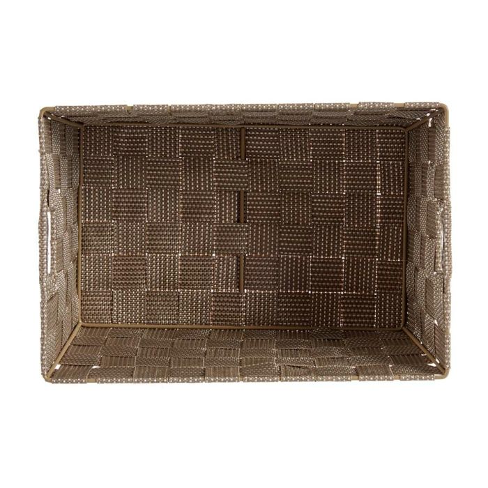 Cesta Multiusos Marrón Tela 5 L 30,4 x 14 x 20 cm (18 Unidades) 1