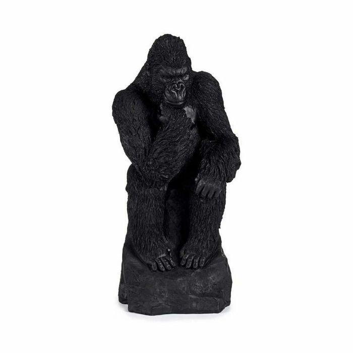 Figura Decorativa Gorila Negro 20 x 45 x 20 cm (2 Unidades) 1
