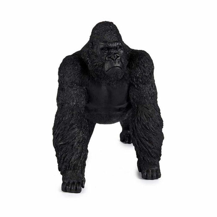 Figura Decorativa Gorila Negro 20 x 27 x 34 cm (2 Unidades) 1