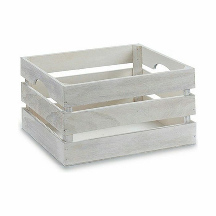 Caja Decorativa Blanco Madera 31 x 16 x 21 cm (18 Unidades) 1