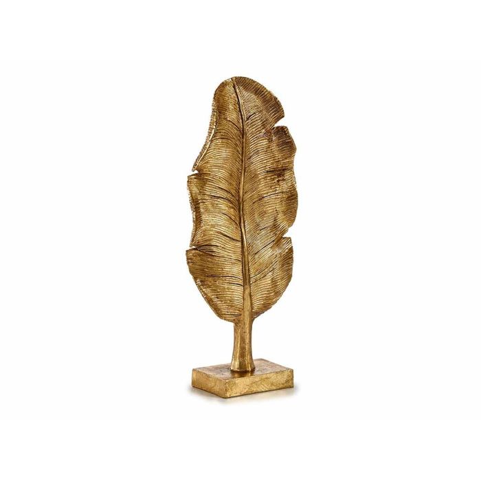 Figura Decorativa Hoja de planta Dorado 8 x 43,5 x 17 cm (6 Unidades) 3