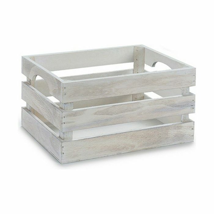 Caja Decorativa Blanco Madera de álamo 26,2 x 13,2 x 15,8 cm (24 Unidades) 1